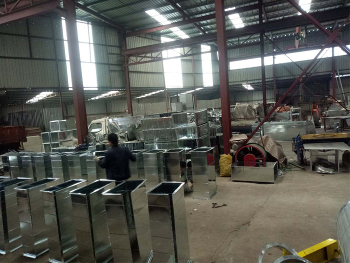 襄陽中央空調工程_湖北名城匯通風工廠環境